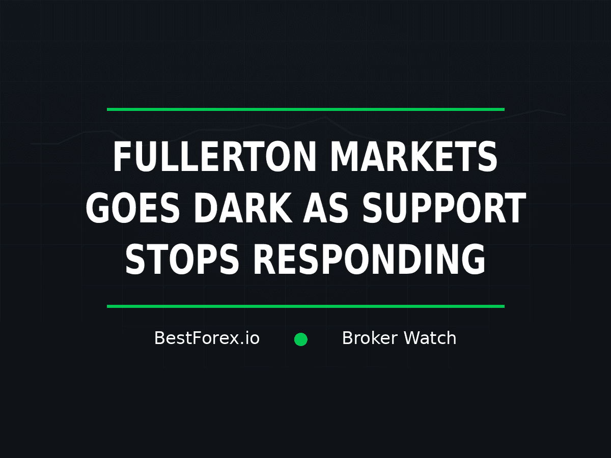 Fullerton Markets goes dark as support stops responding — BestForex.io Broker Watch cover image